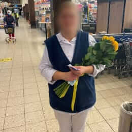 Доставка цветов в город Rīga. Отчёт № 4955