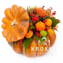Kompozīcija ķirbī - Rudens