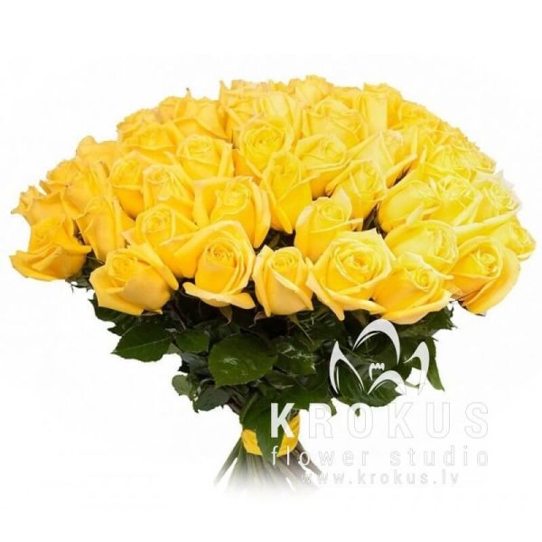 Dzeltenas rozes 50см