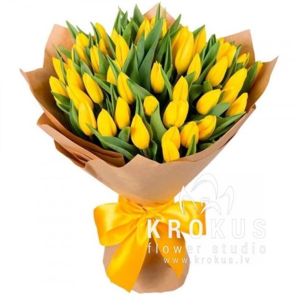 Dzeltenas tulpes