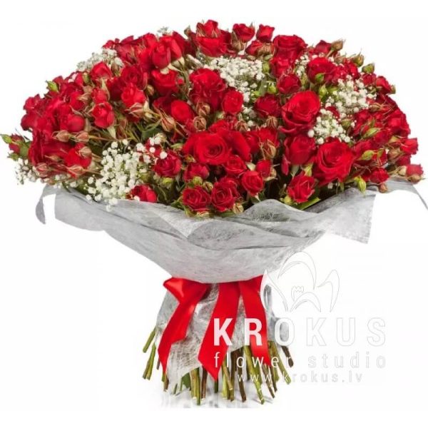 Grezns krūmrožu pušķis