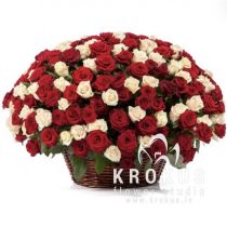 Basket of roses ''Falling in love '