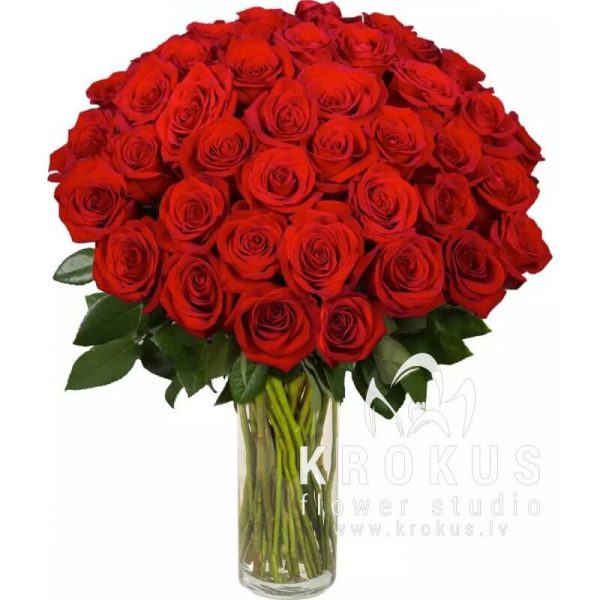 Scarlet roses “Nina” 70cm