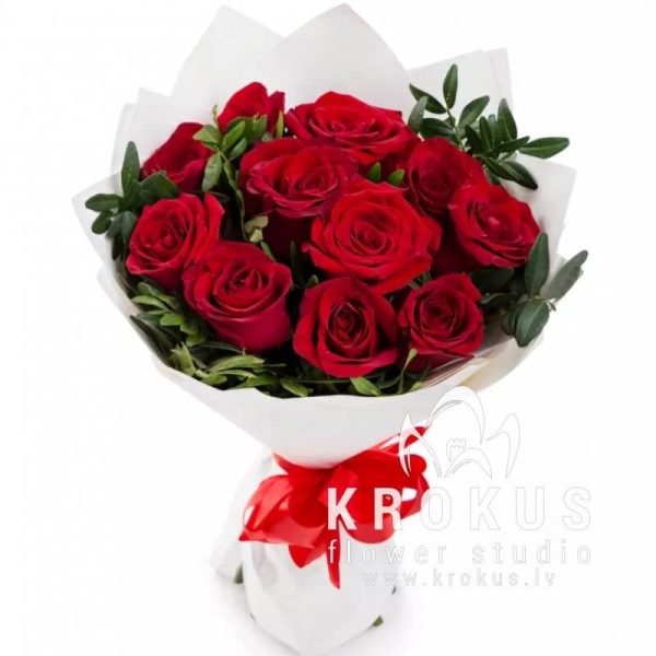 Red Holland roses 50cm